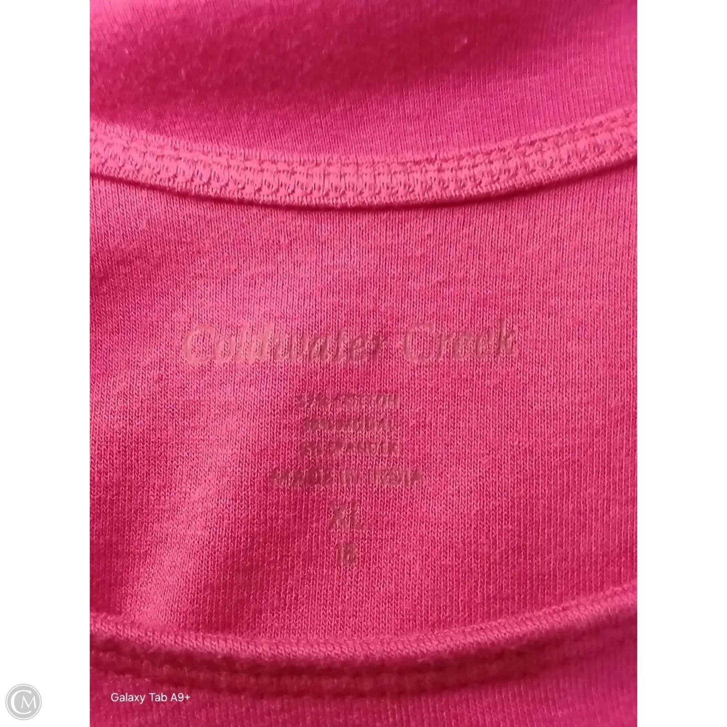 Athletic Tank Top By Coldwater Creek In Pink, Size: Xl