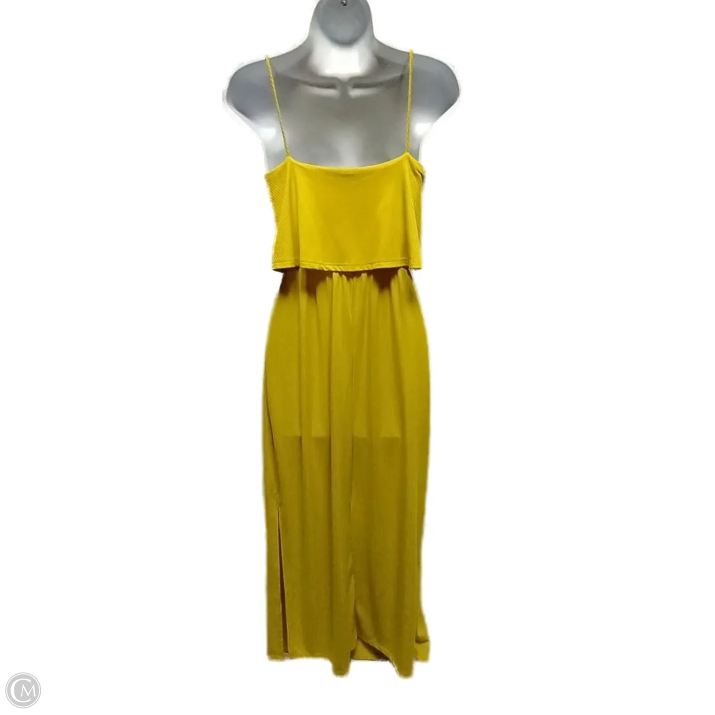 Dress Casual Maxi By See You Monday In Yellow, Size: M