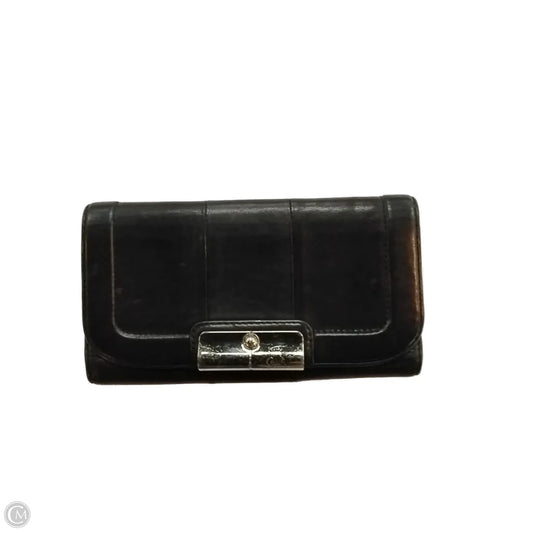 Wallet Leather By Coach, Size: Medium