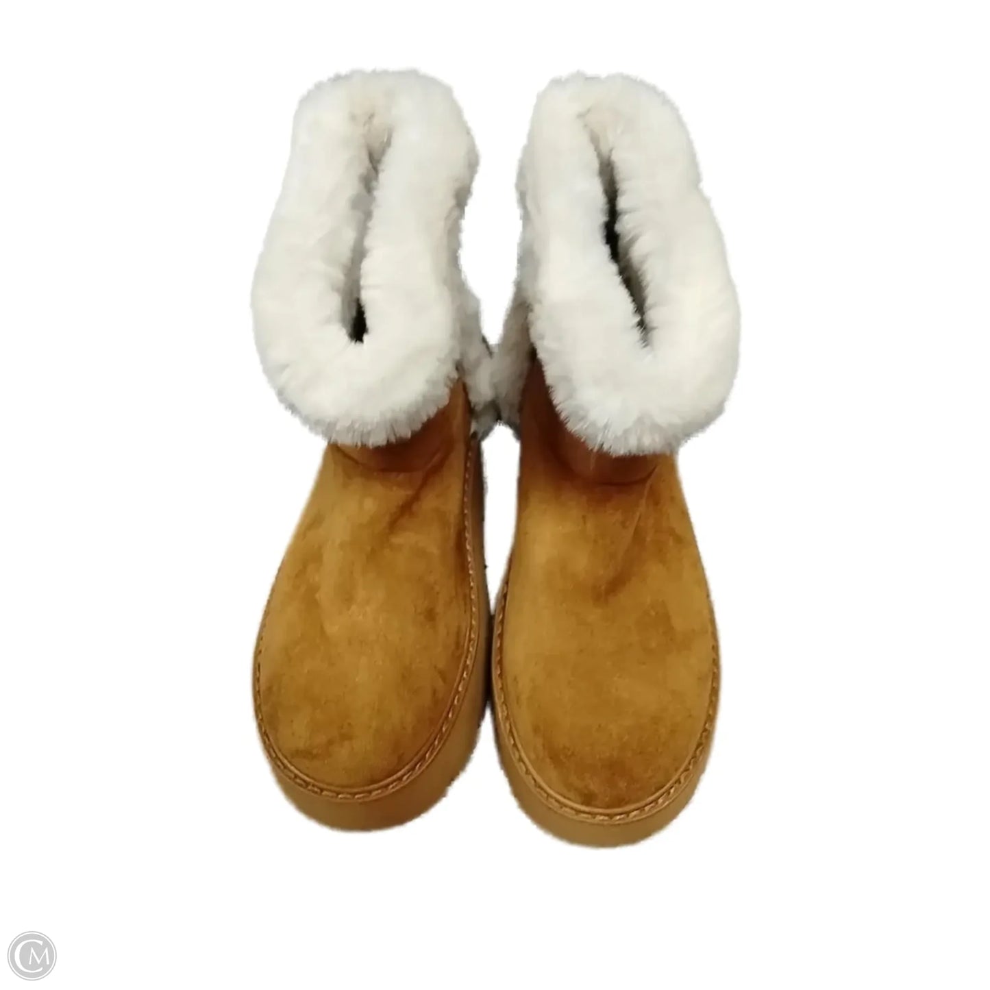 Boots Snow By Time And Tru In Brown, Size: 8