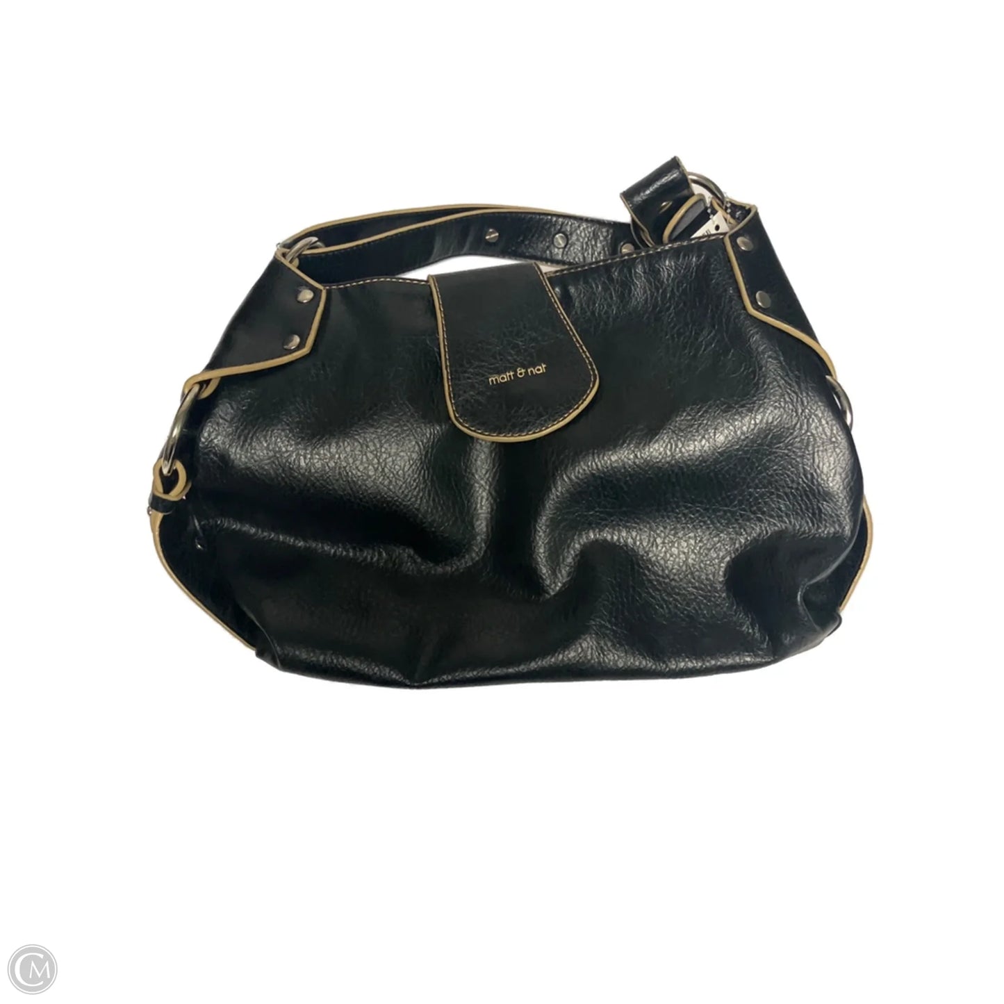Handbag Leather By Matt And Nat, Size: Medium