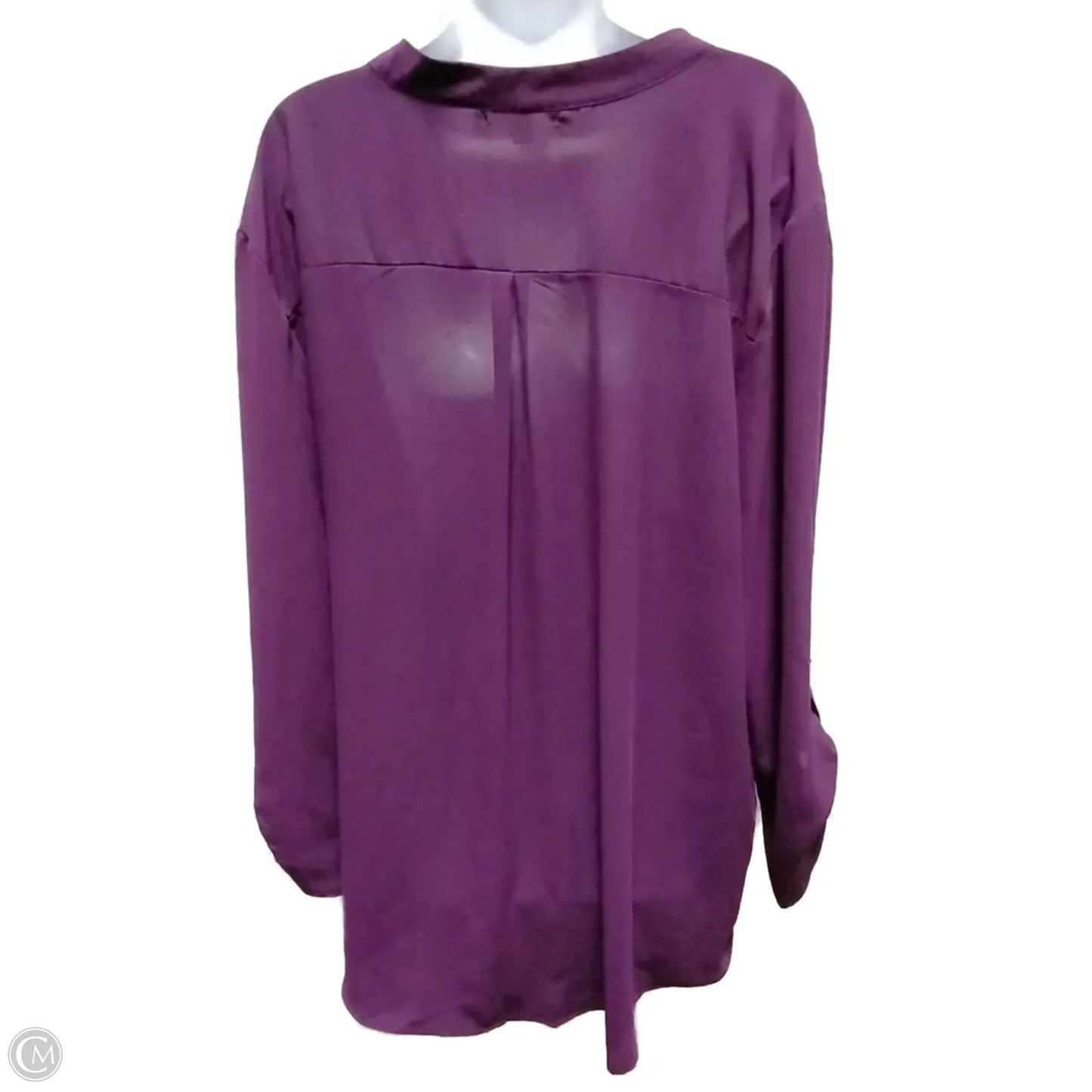 Top Long Sleeve By Misha In Purple, Size: 3x