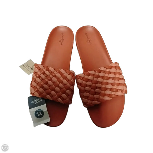 Sandals Flats By Universal Thread In Pink, Size: 12