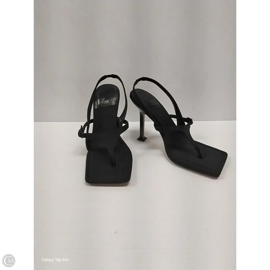 Sandals Heels Stiletto By Steve Madden In Black, Size: 8