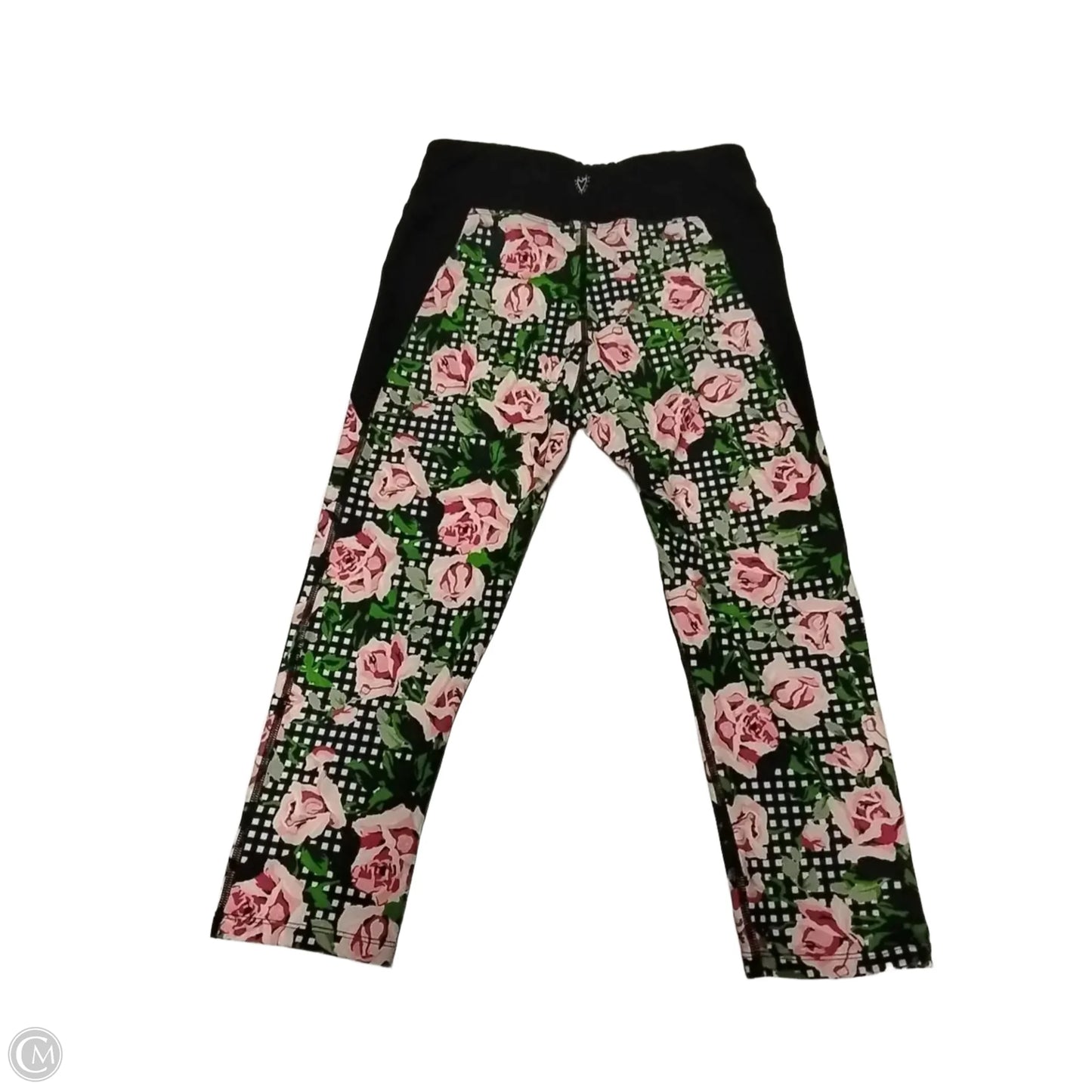 Athletic Leggings Capris By Betsey Johnson In Floral Print, Size: S