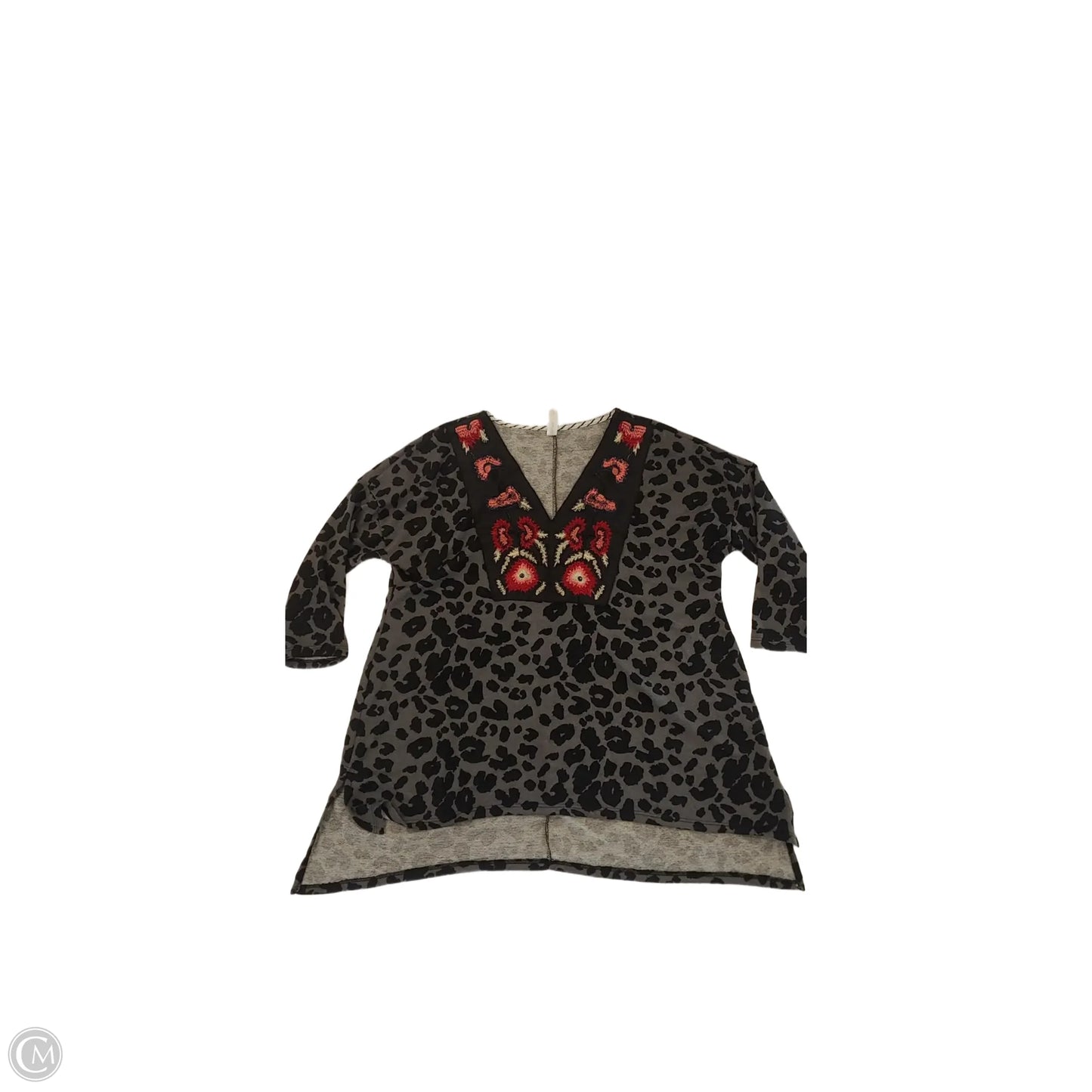 Blouse 3/4 Sleeve By Honeyme In Animal Print, Size: S