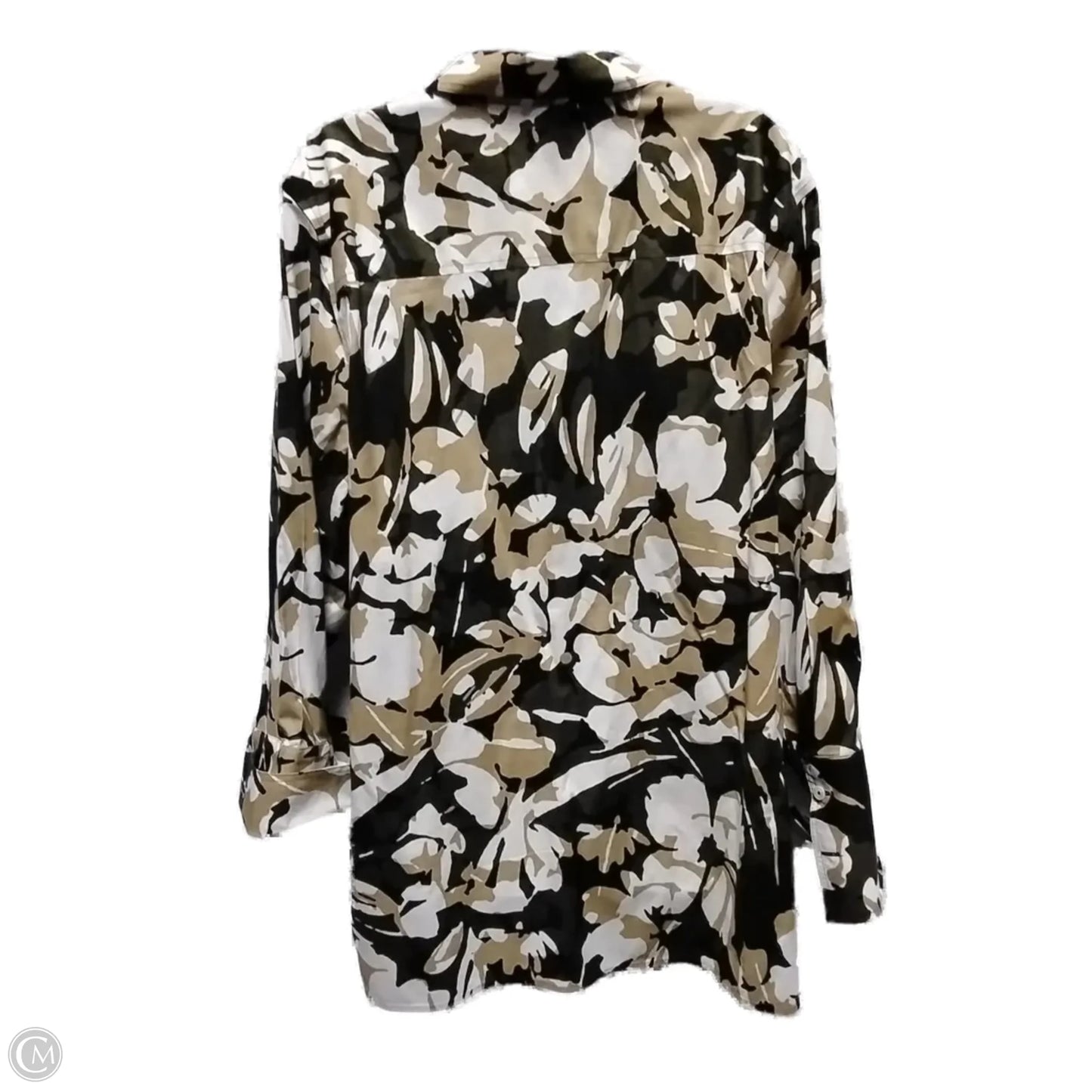 Blouse Long Sleeve By Clothes Mentor In Multi-colored, Size: 4