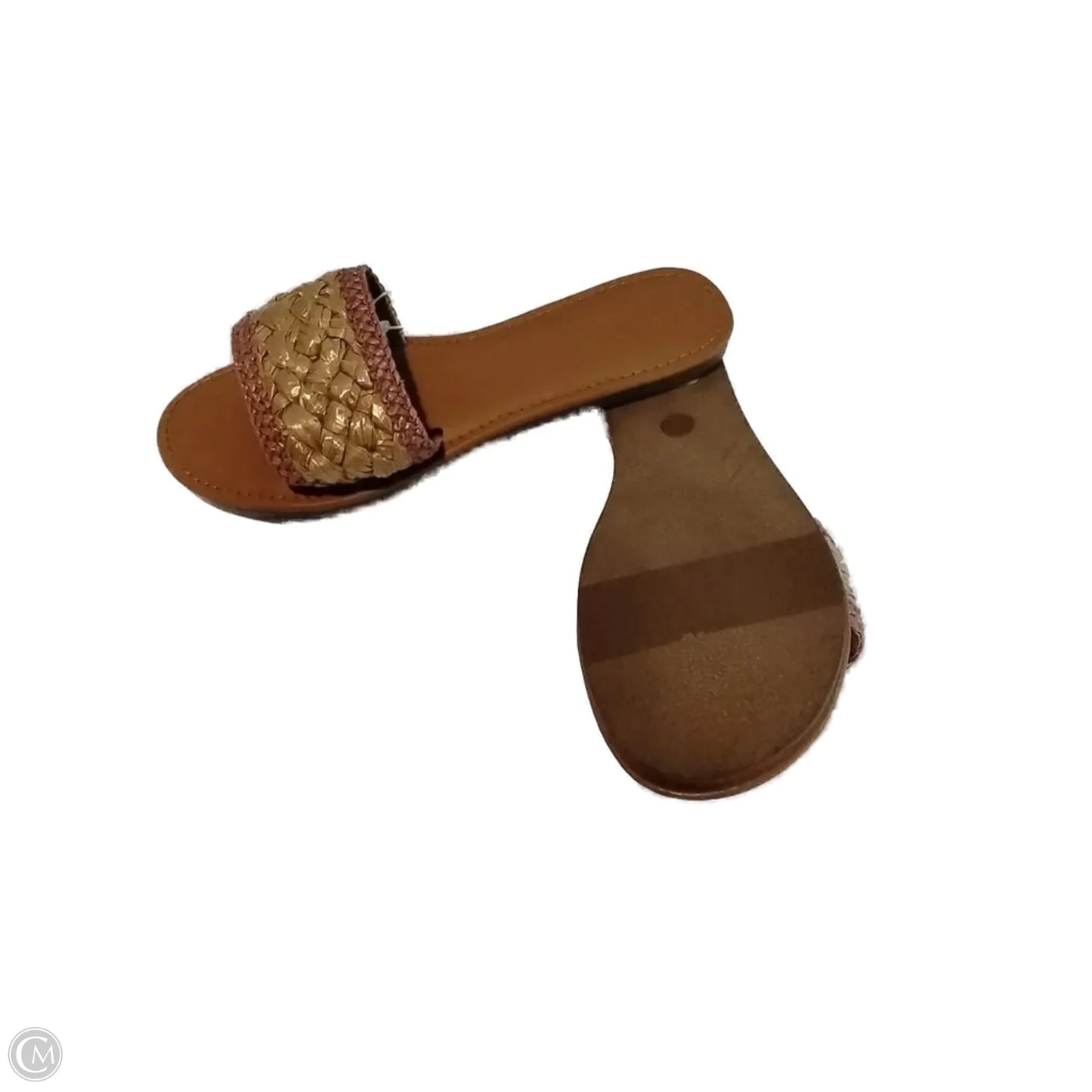 Sandals Flats By Universal Thread In Pink & Tan, Size: 8