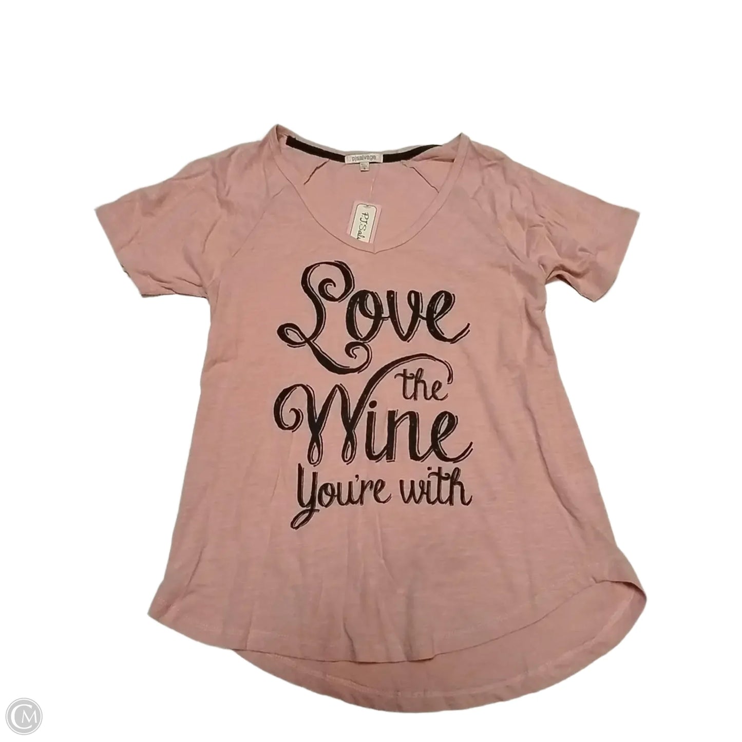 Top Short Sleeve Basic By Clothes Mentor In Pink, Size: S