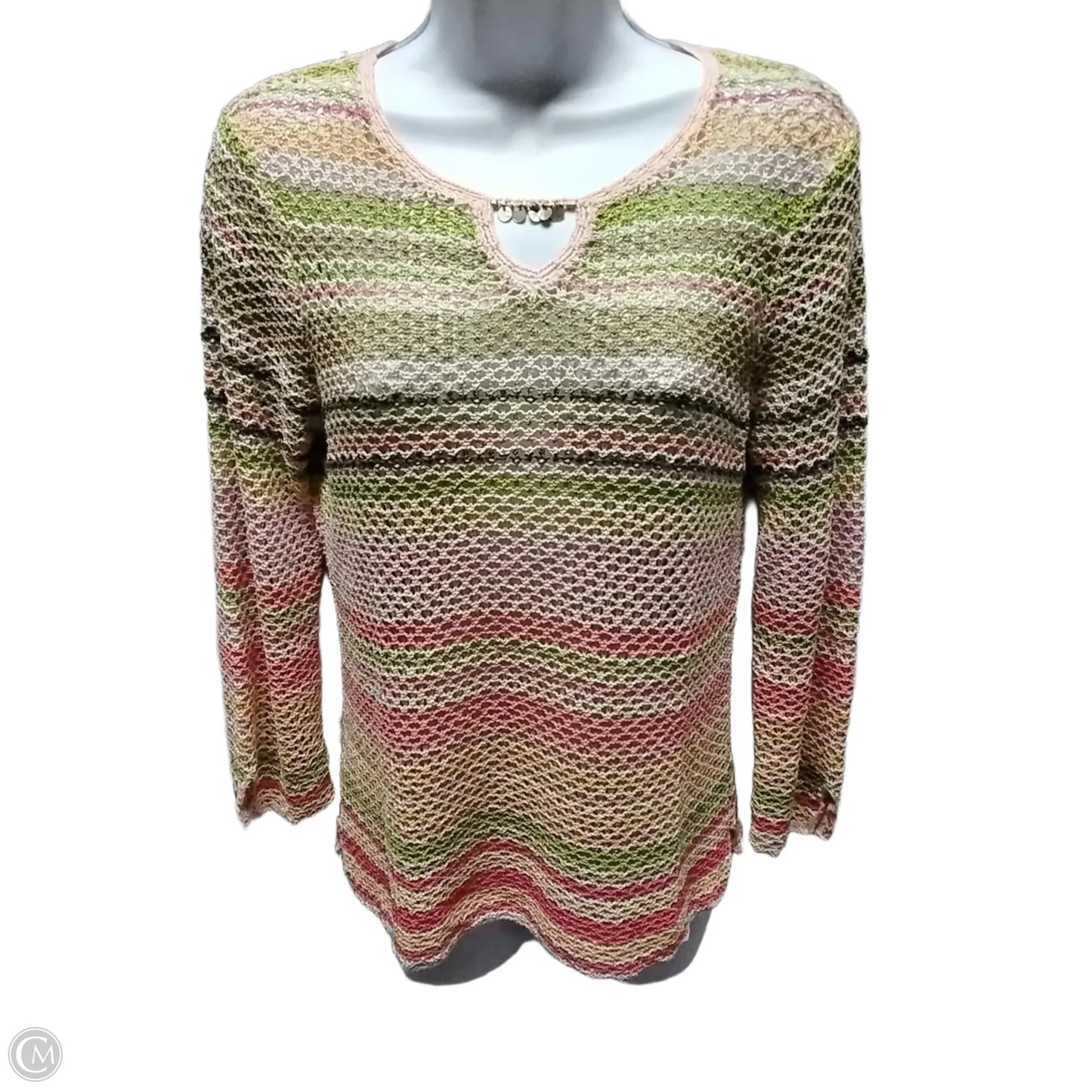 Blouse Long Sleeve By Talbots In Multi-colored, Size: S