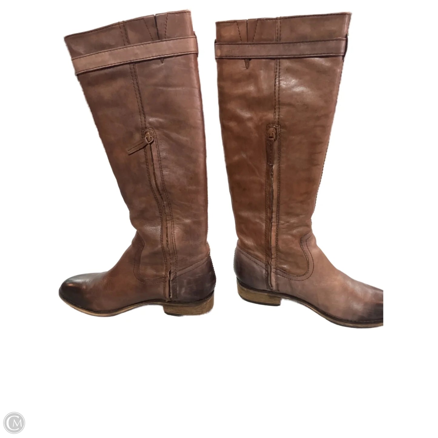 Boots Knee Heels By Arturo Chiang In Brown, Size: 8.5