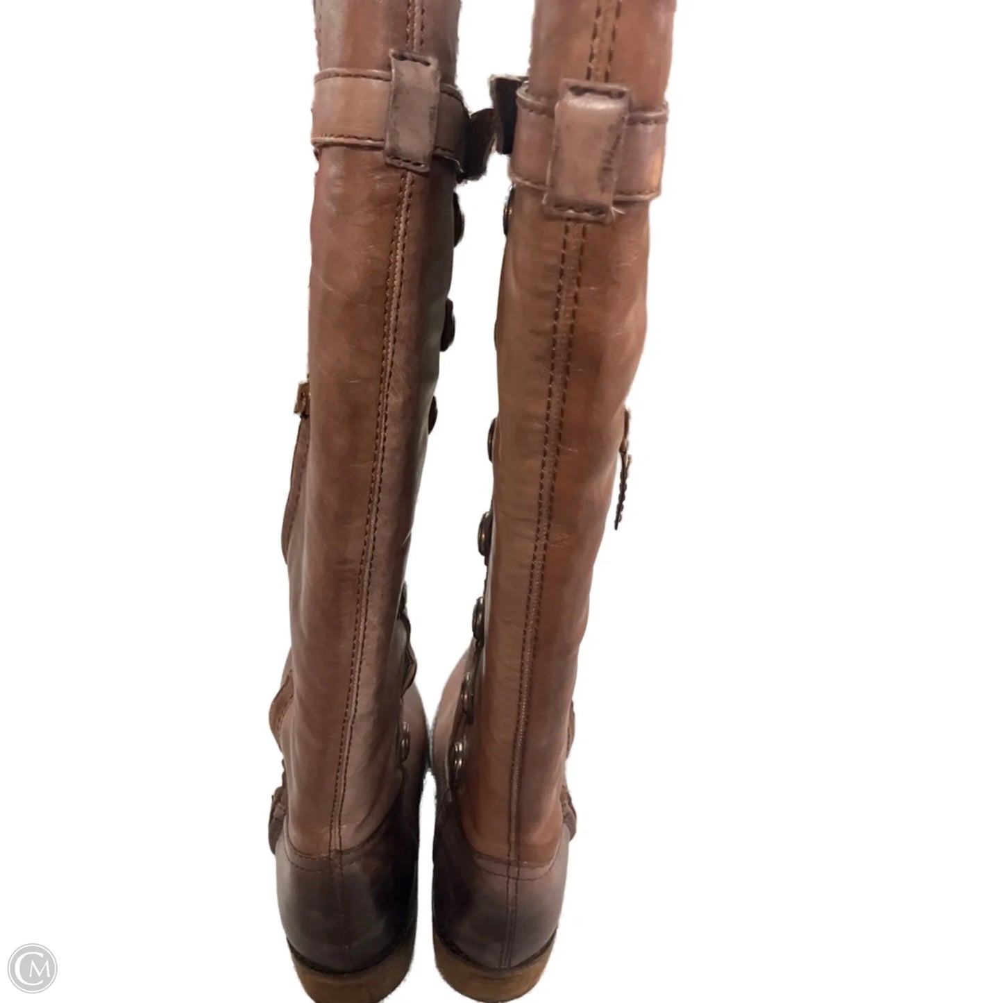 Boots Knee Heels By Arturo Chiang In Brown, Size: 8.5