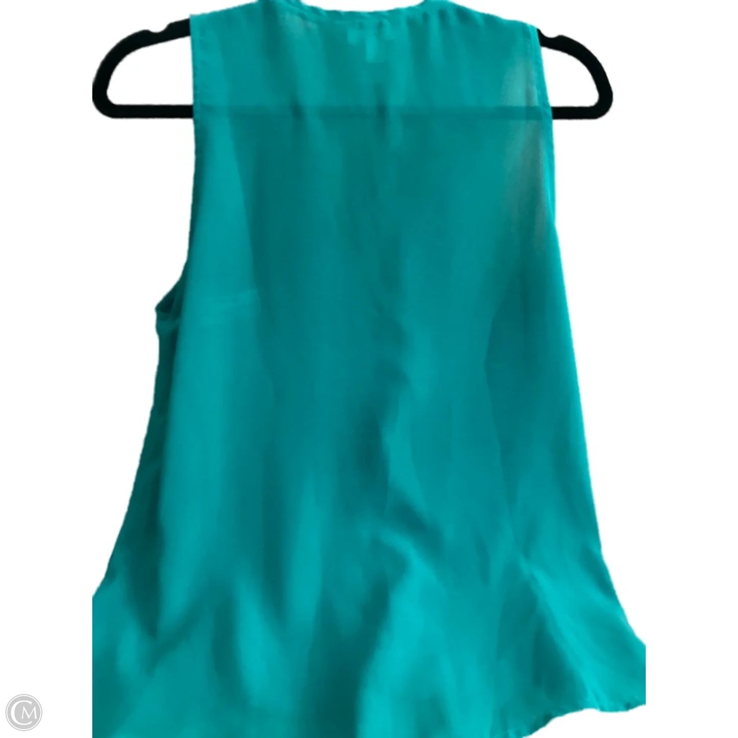 Blouse Sleeveless By Banana Republic In Green, Size: S