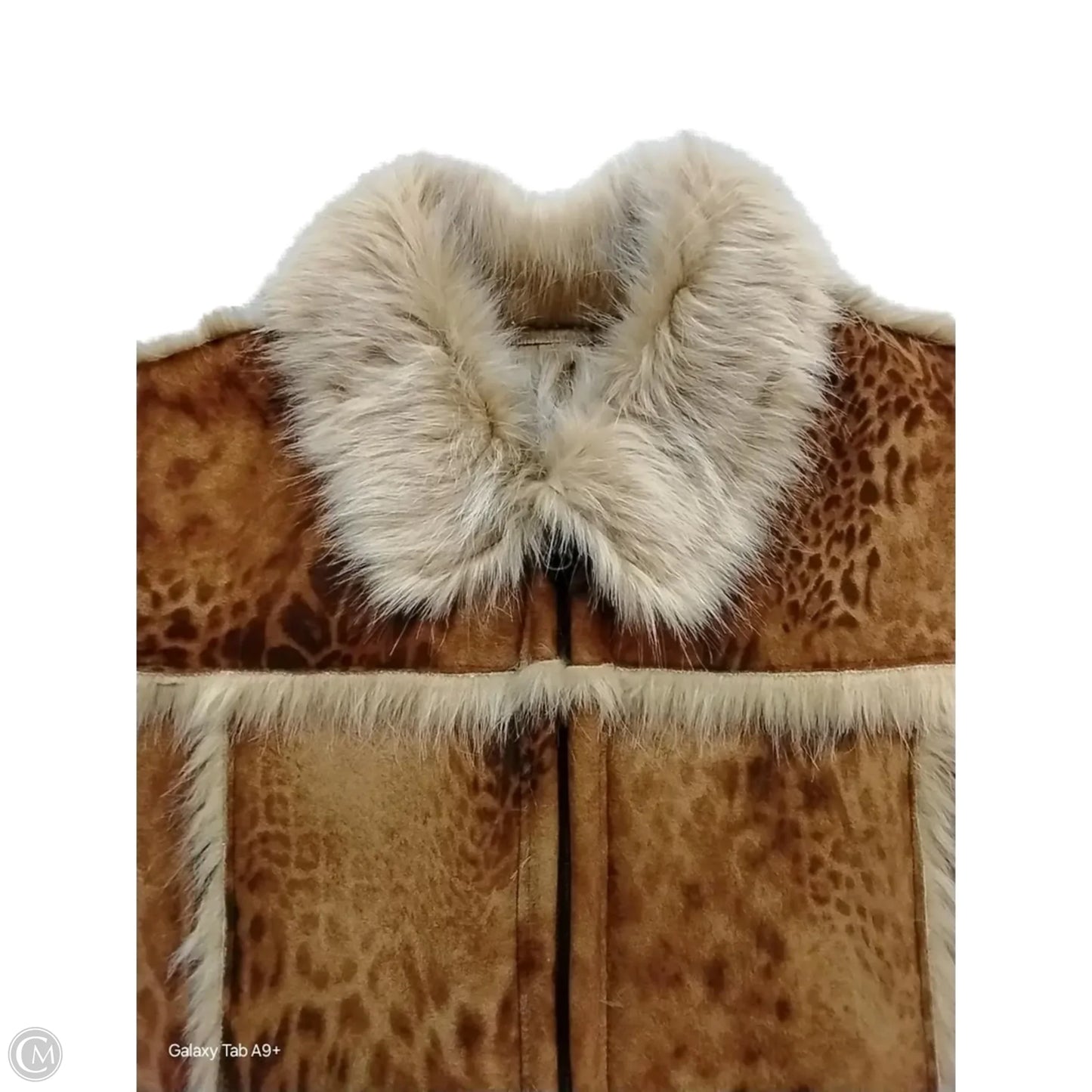Vest Faux Fur & Sherpa By Lisa International In Brown, Size: M