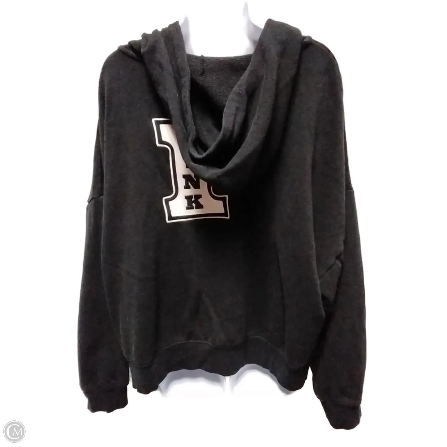 Sweatshirt Hoodie By Pink In Black, Size: Xxl