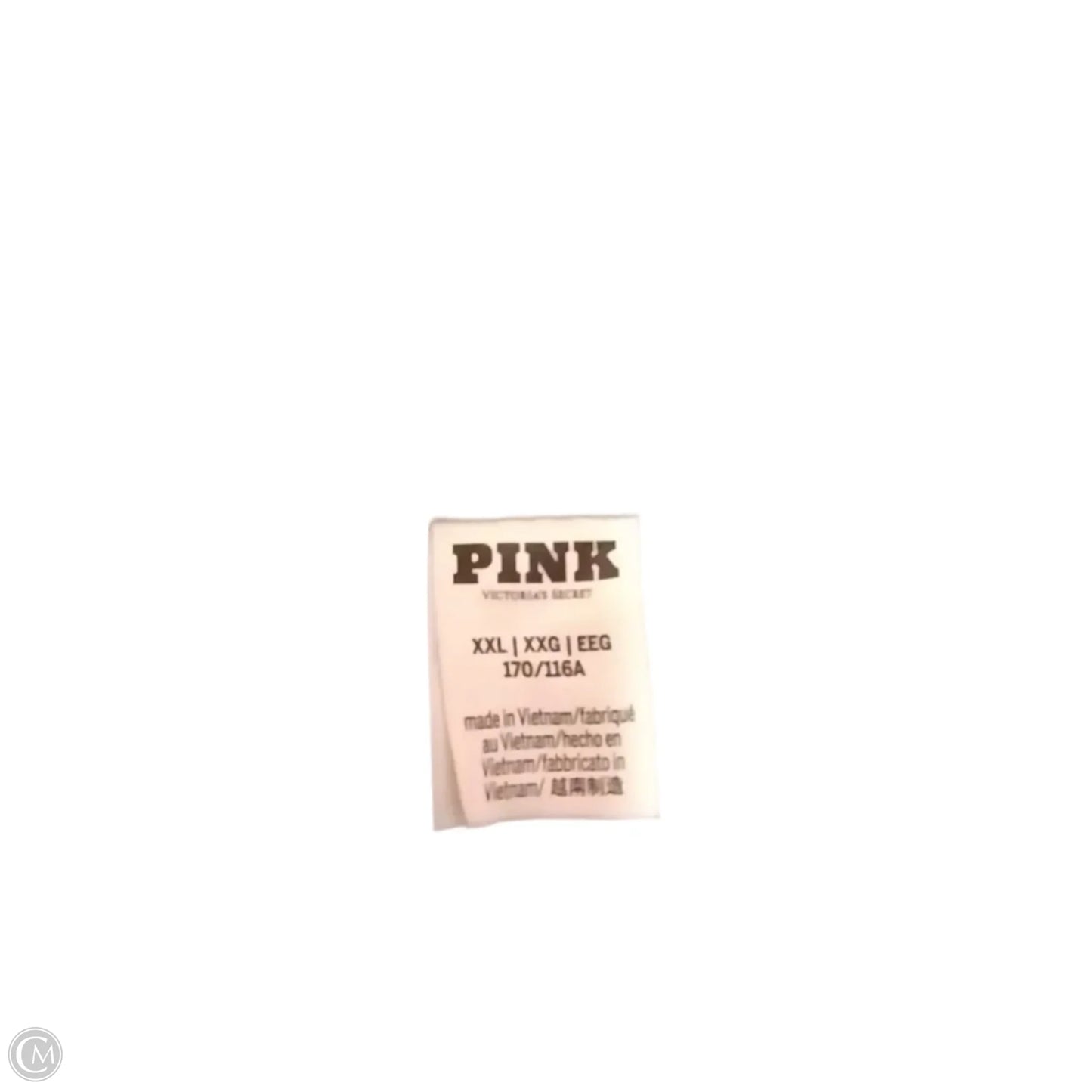 Sweatshirt Hoodie By Pink In Black, Size: Xxl