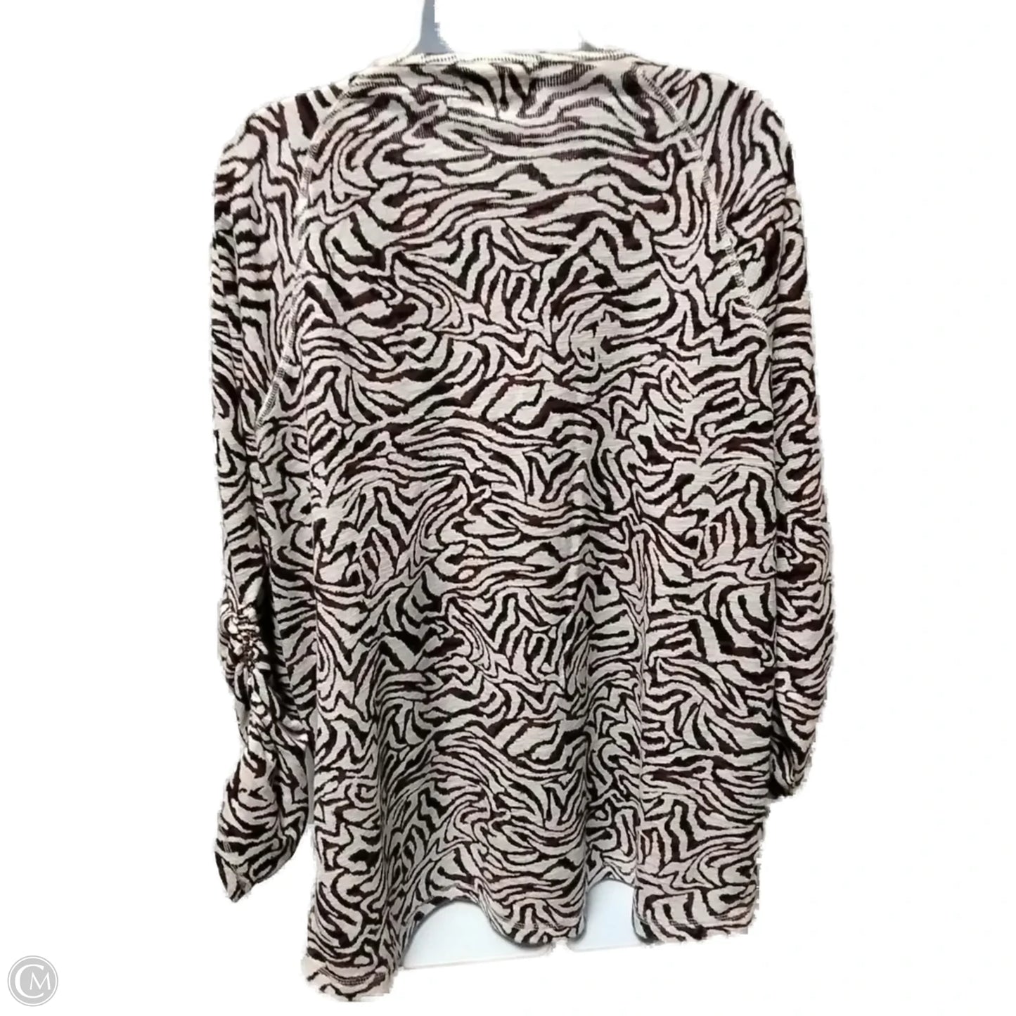 Blouse Long Sleeve By Clothes Mentor In Multi-colored, Size: 1x