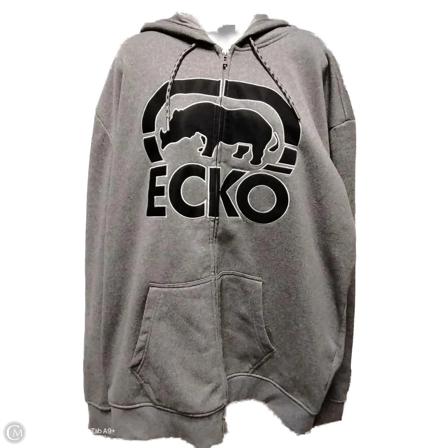 Sweatshirt Hoodie By Clothes Mentor In Grey, Size: 2x