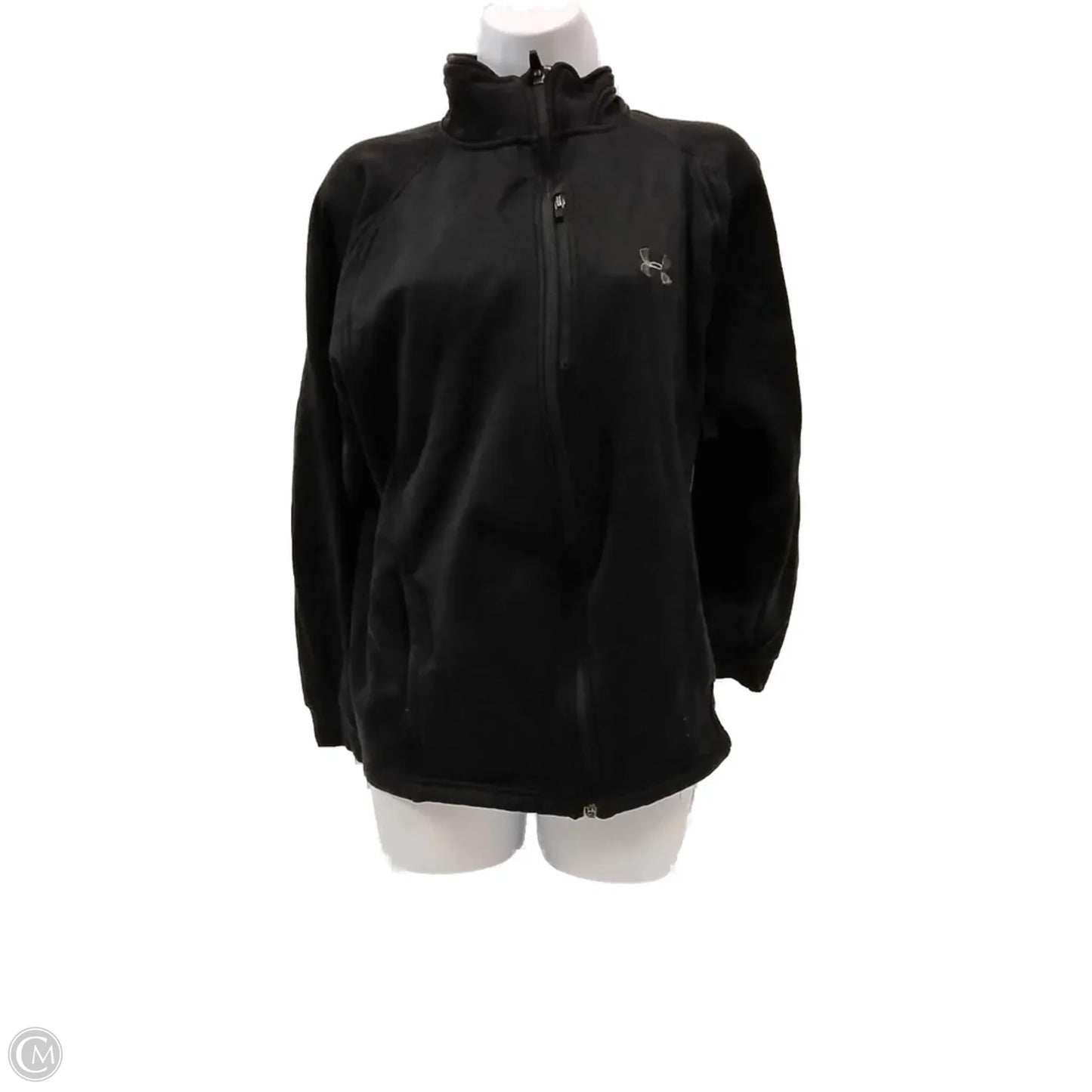 Athletic Jacket By Under Armour In Black, Size: L