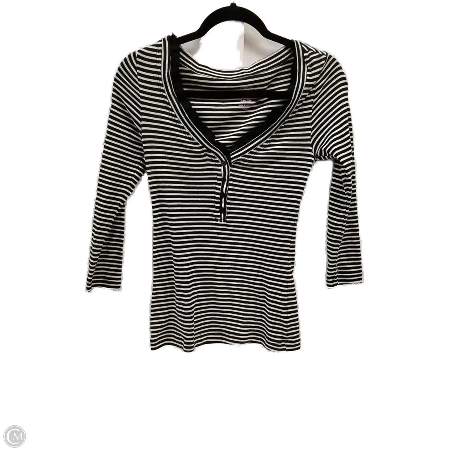 Top Long Sleeve By Old Navy In Striped Pattern, Size: Xs