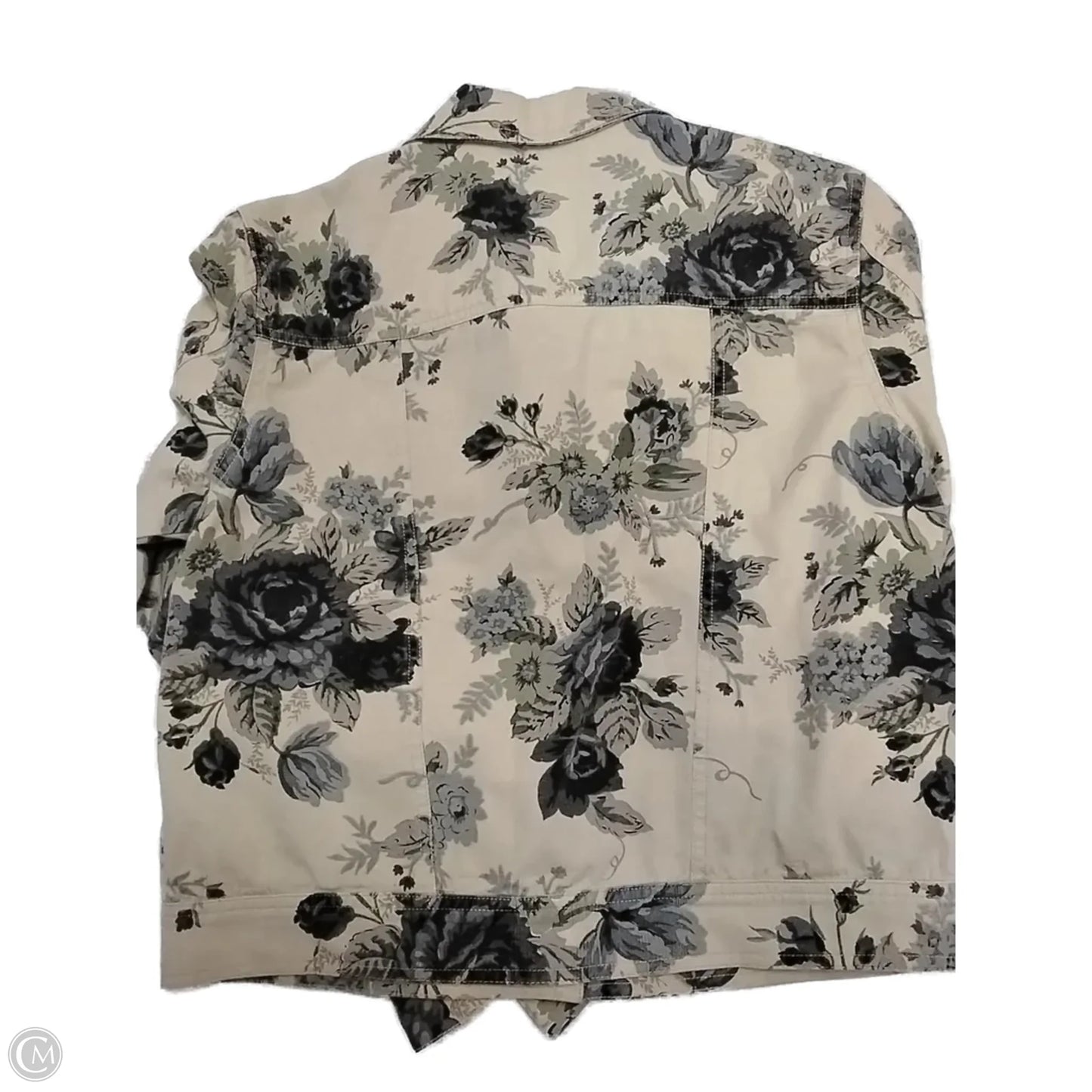 Jacket Denim By St Johns Bay In Floral Print, Size: Sp