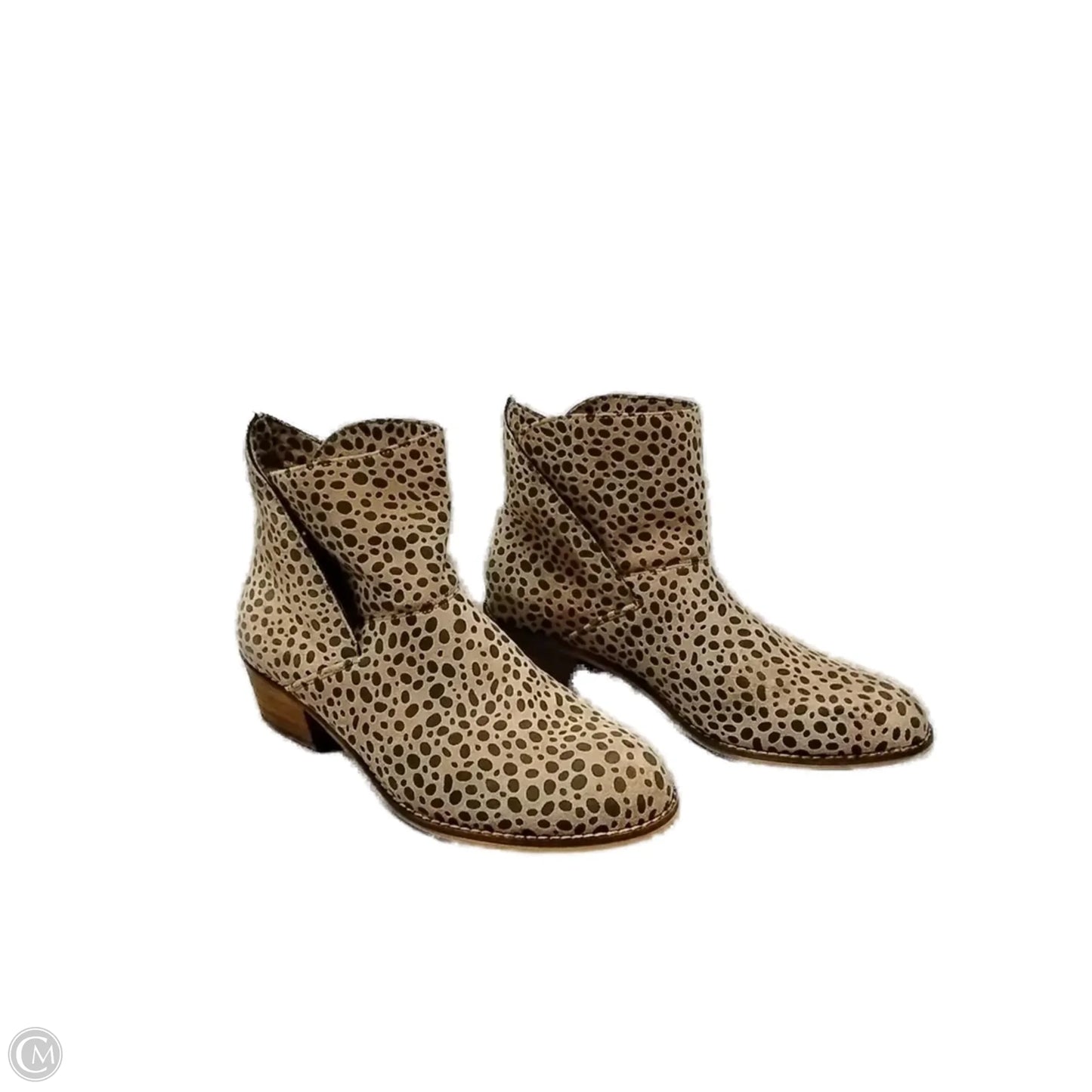 Boots Ankle Heels By Clothes Mentor In Animal Print, Size: 6