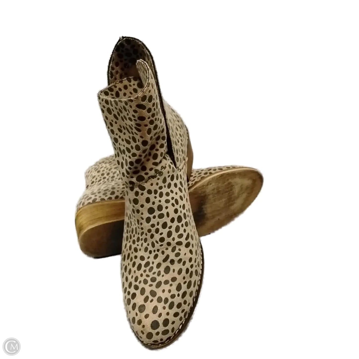 Boots Ankle Heels By Clothes Mentor In Animal Print, Size: 6
