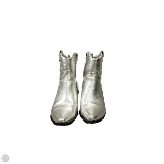 Boots Ankle Heels By Old Navy In Silver, Size: 10