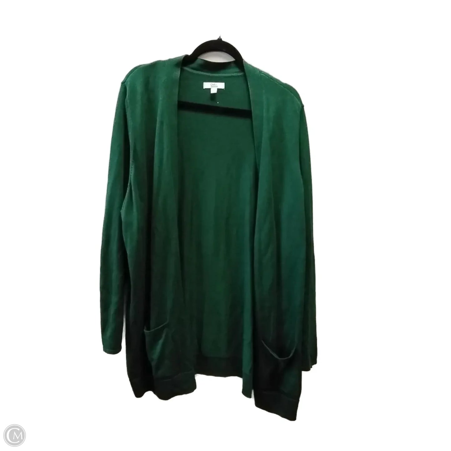 Cardigan By Croft And Barrow In Green, Size: 1x