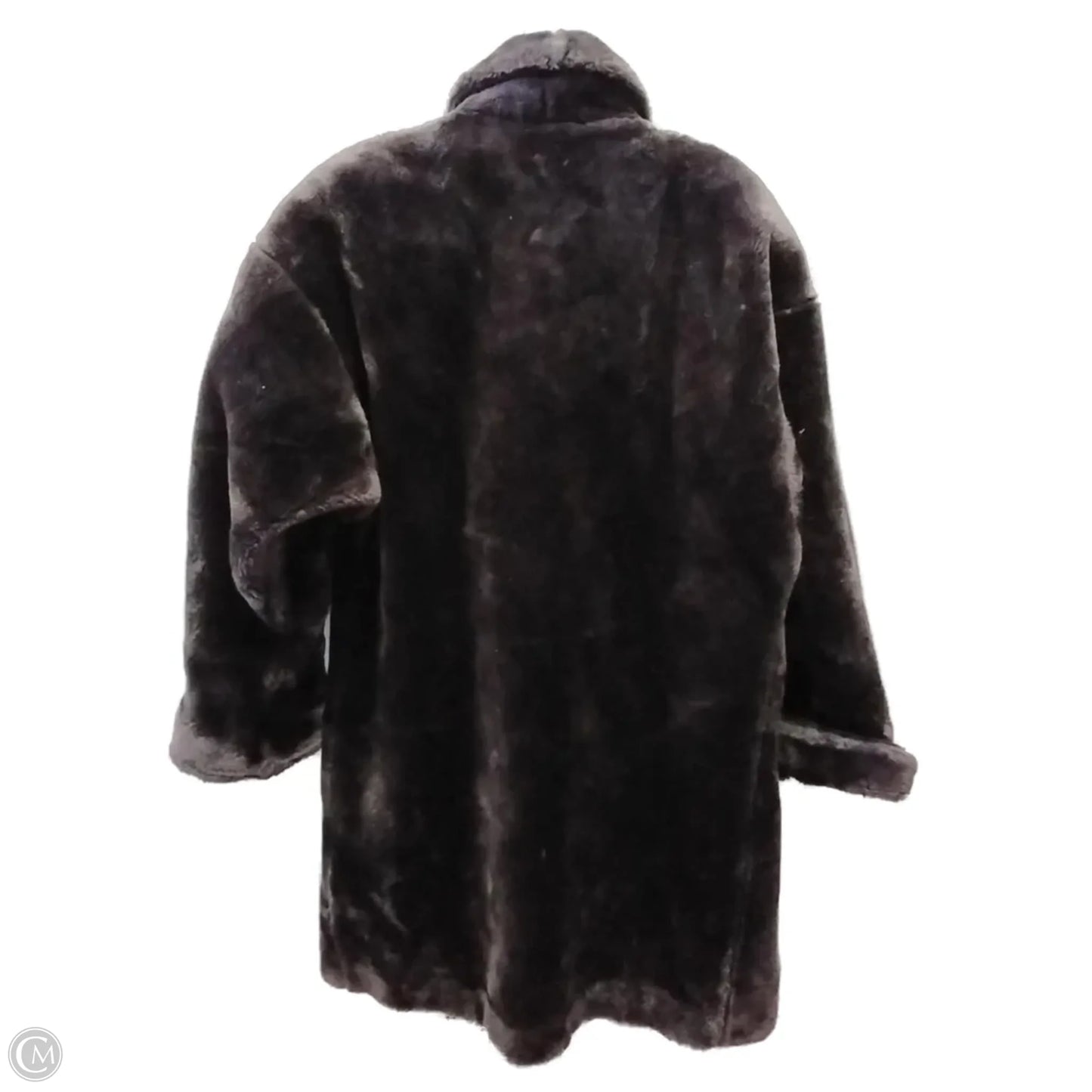 Coat Faux Fur & Sherpa By Clothes Mentor In Brown, Size: 1x