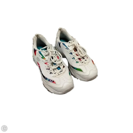 Shoes Sneakers By Skechers In Rainbow Print, Size: 7.5