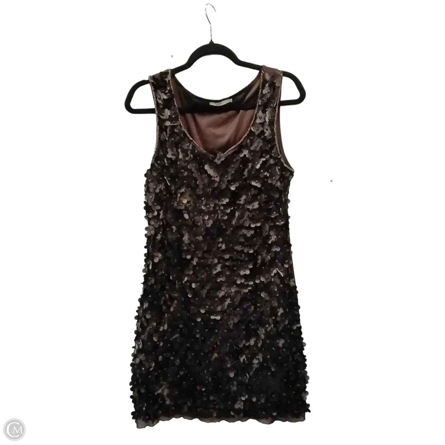 Dress Casual Midi By Clothes Mentor In Brown, Size: L