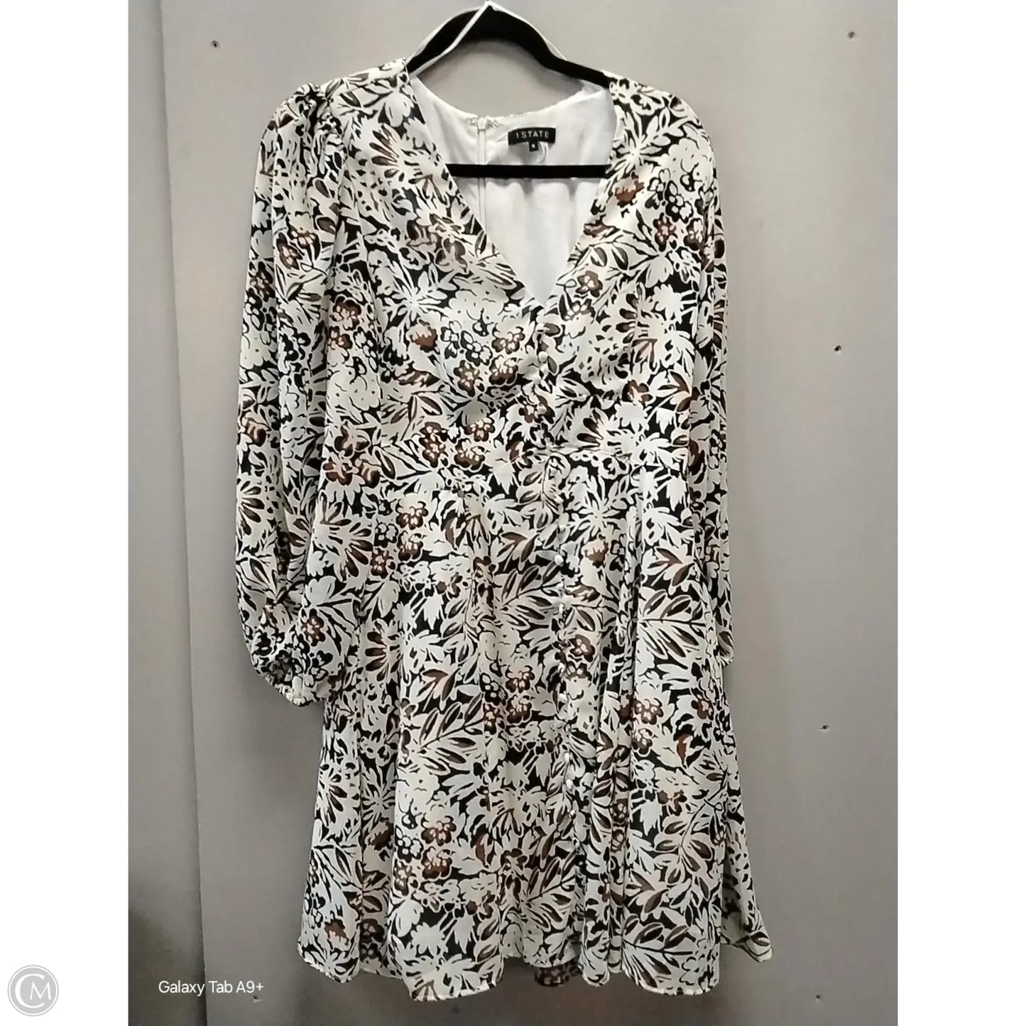 Dress Casual Midi By 1.state In Floral Print, Size: 8