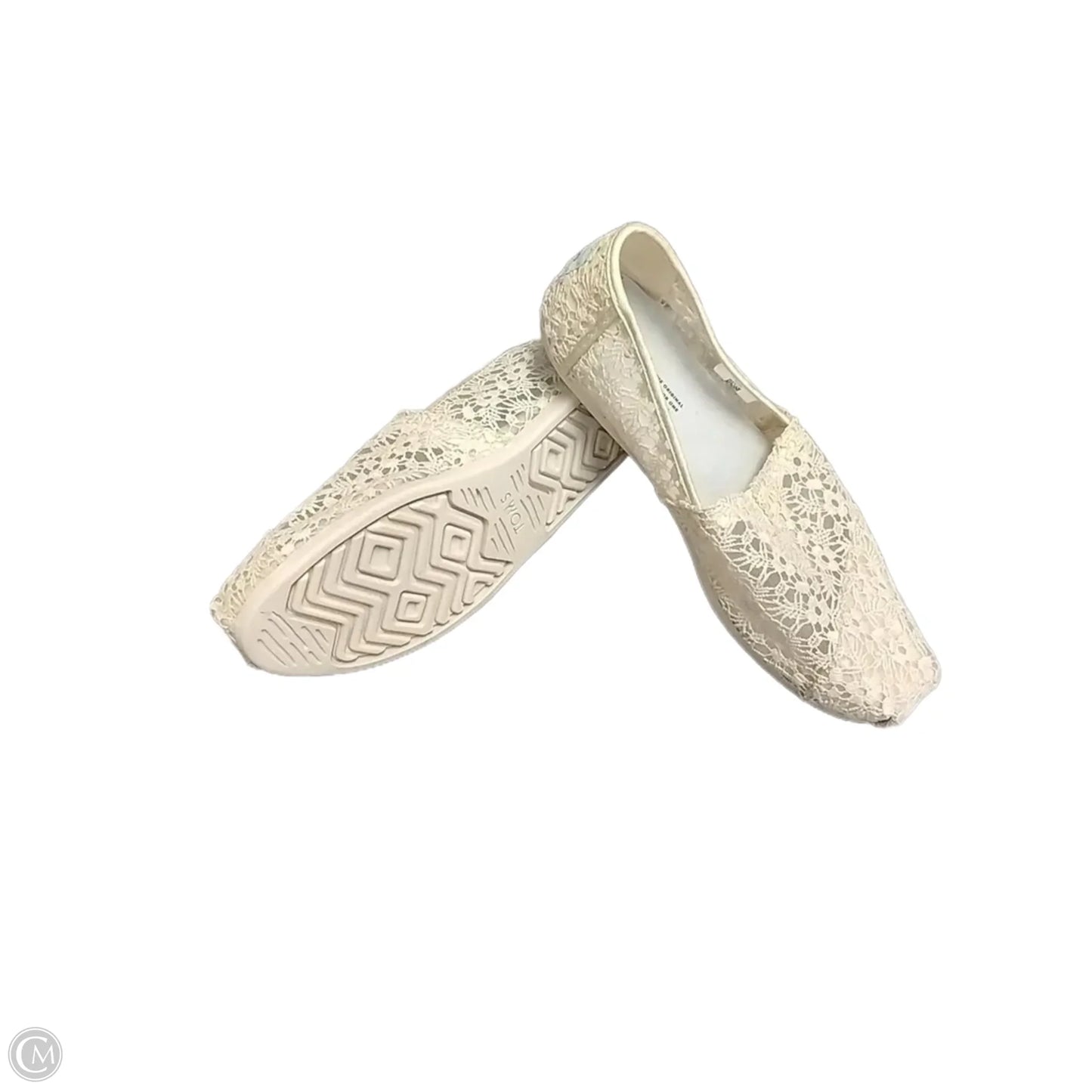 Shoes Flats By Toms In Cream, Size: 11