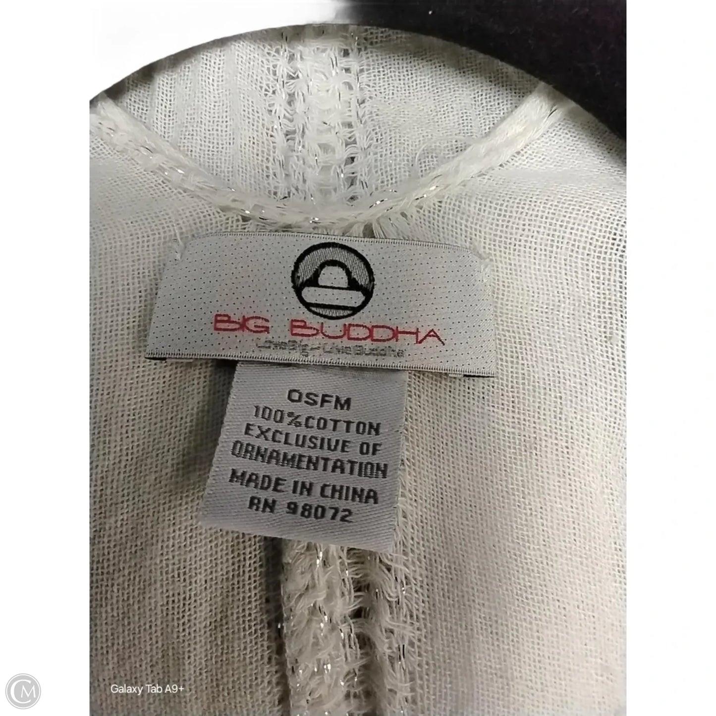 Shawl By Big Buddha In Geometric Pattern, Size: 0