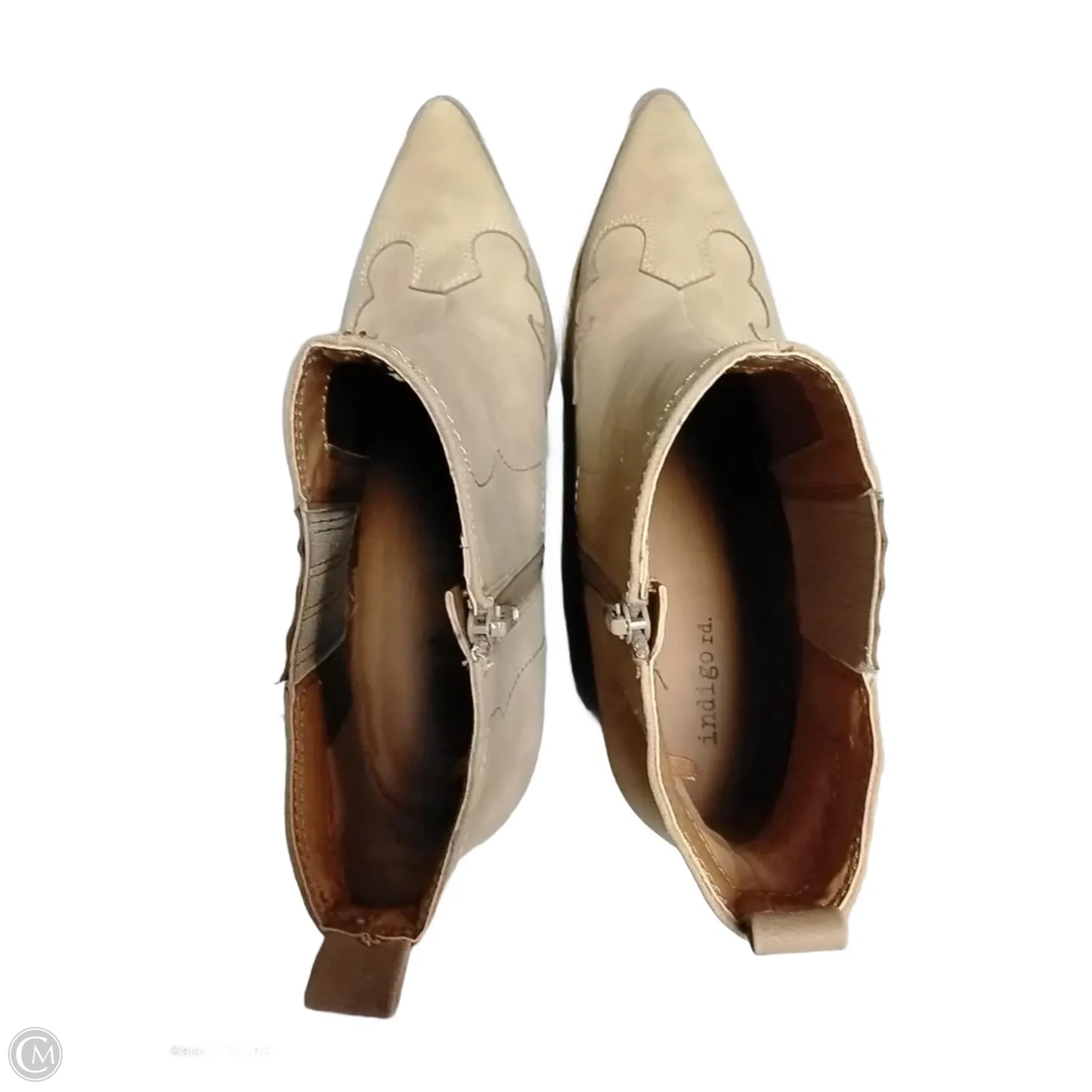 Boots Ankle Heels By Indigo Rd In Tan, Size: 9.5