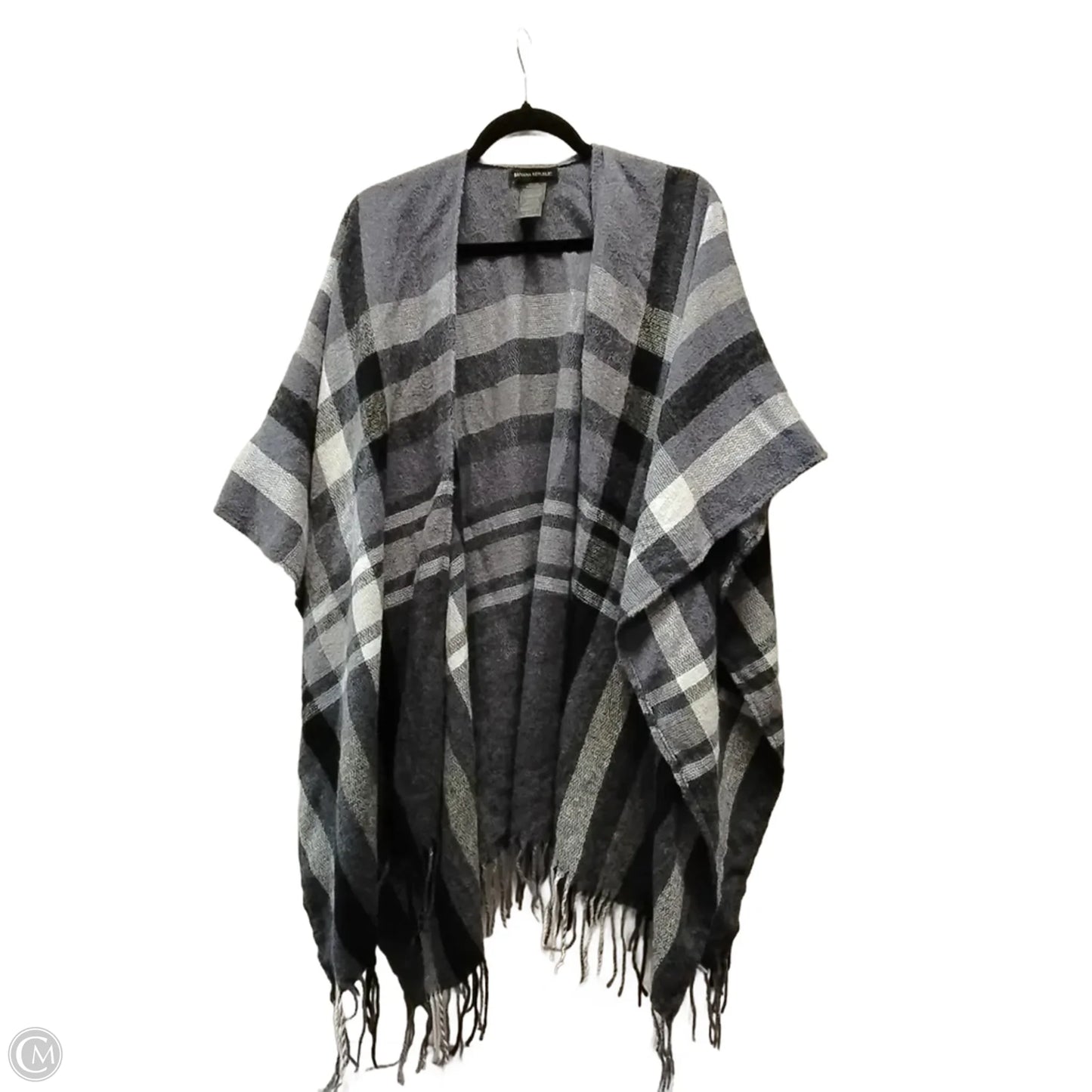 Shawl By Banana Republic In Plaid Pattern, Size: Onesize