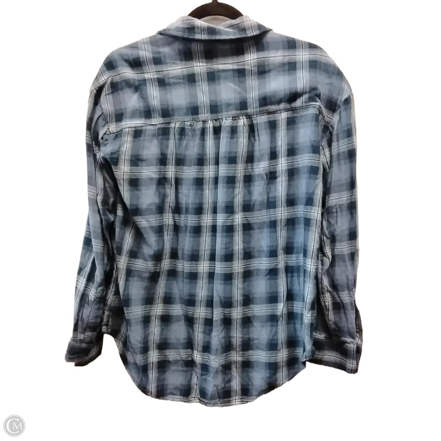 Top Long Sleeve By Wonderly In Plaid Pattern, Size: Xs