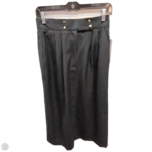 Skirt Midi By Clothes Mentor In Black, Size: 8