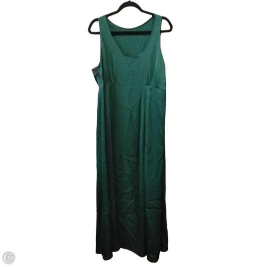 Dress Party Long By Clothes Mentor In Green, Size: Xl