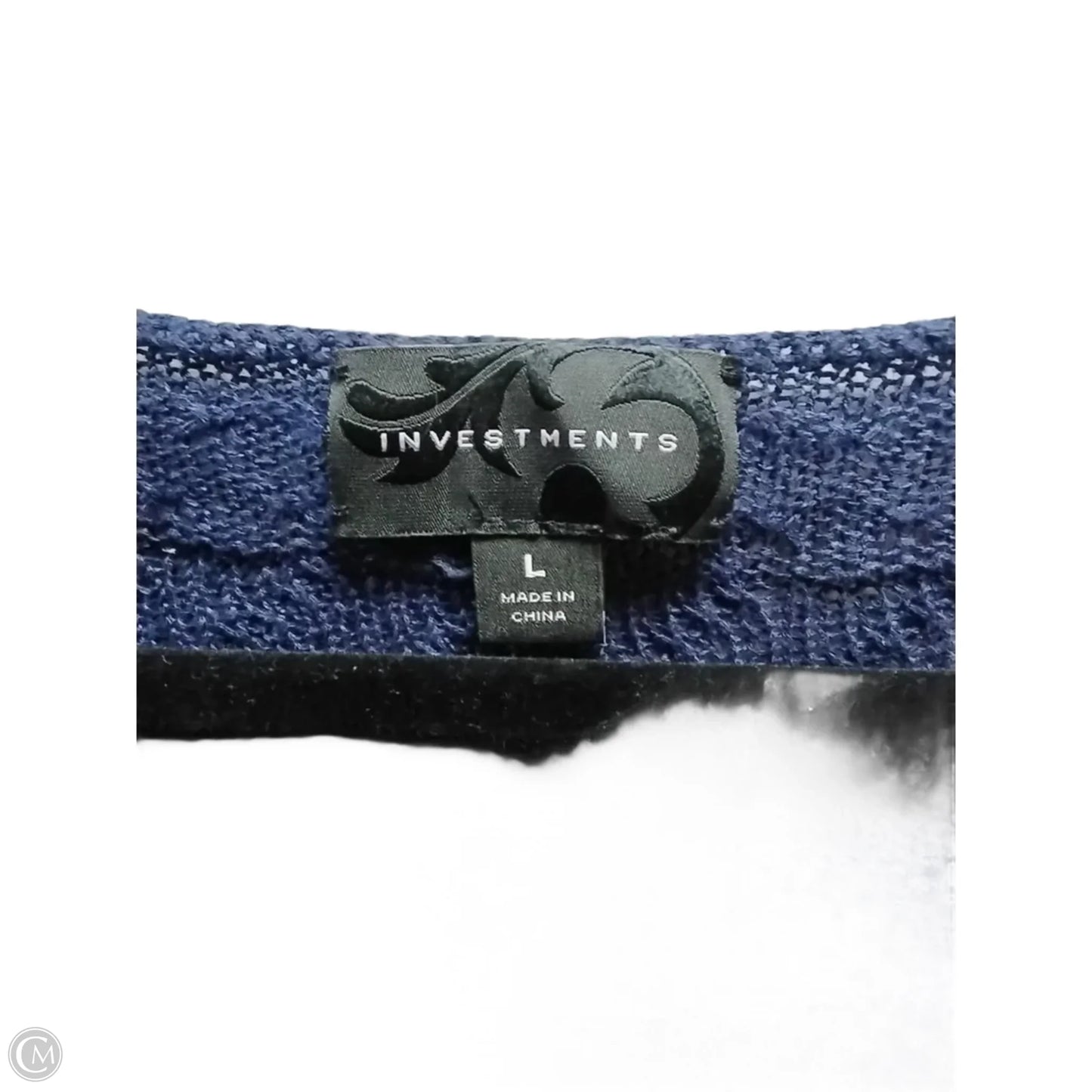 Sweater By Investments In Navy, Size: L