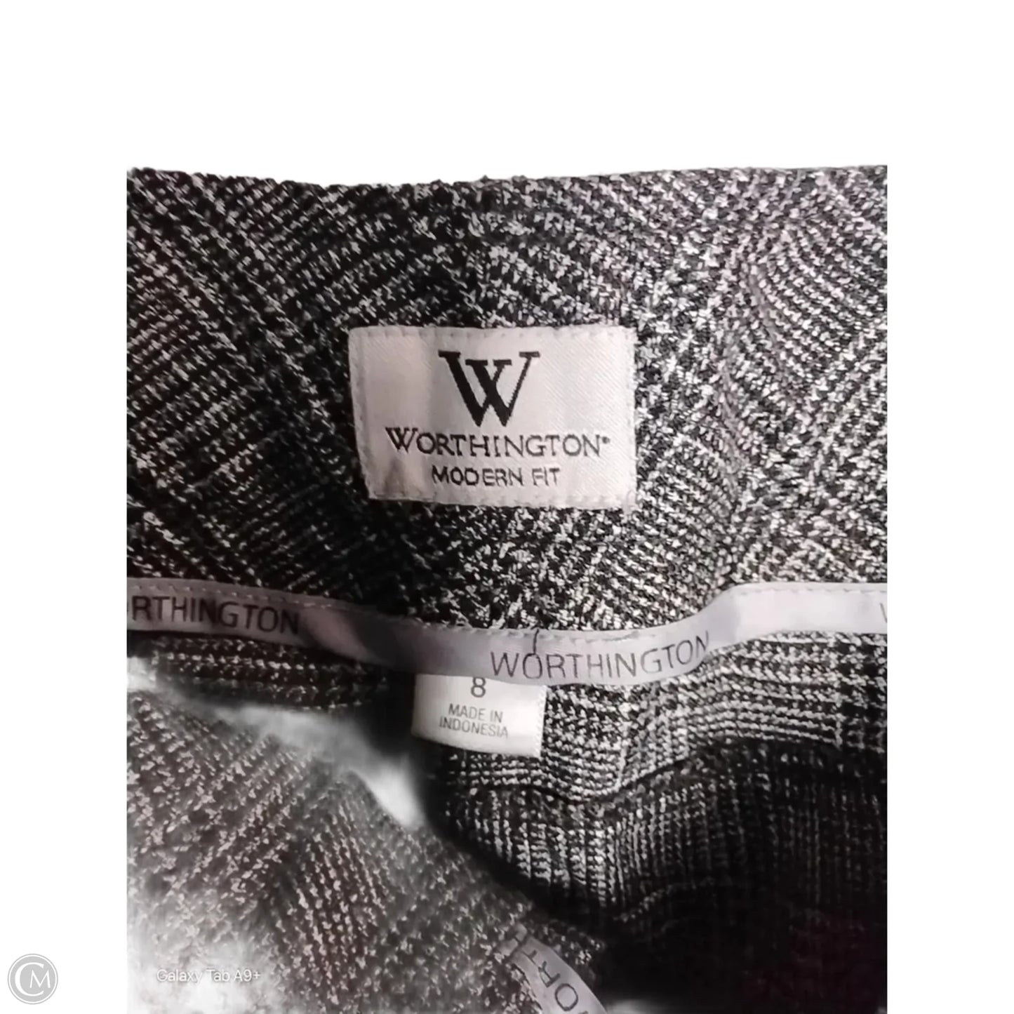 Pants Linen By Worthington In Striped Pattern, Size: 8