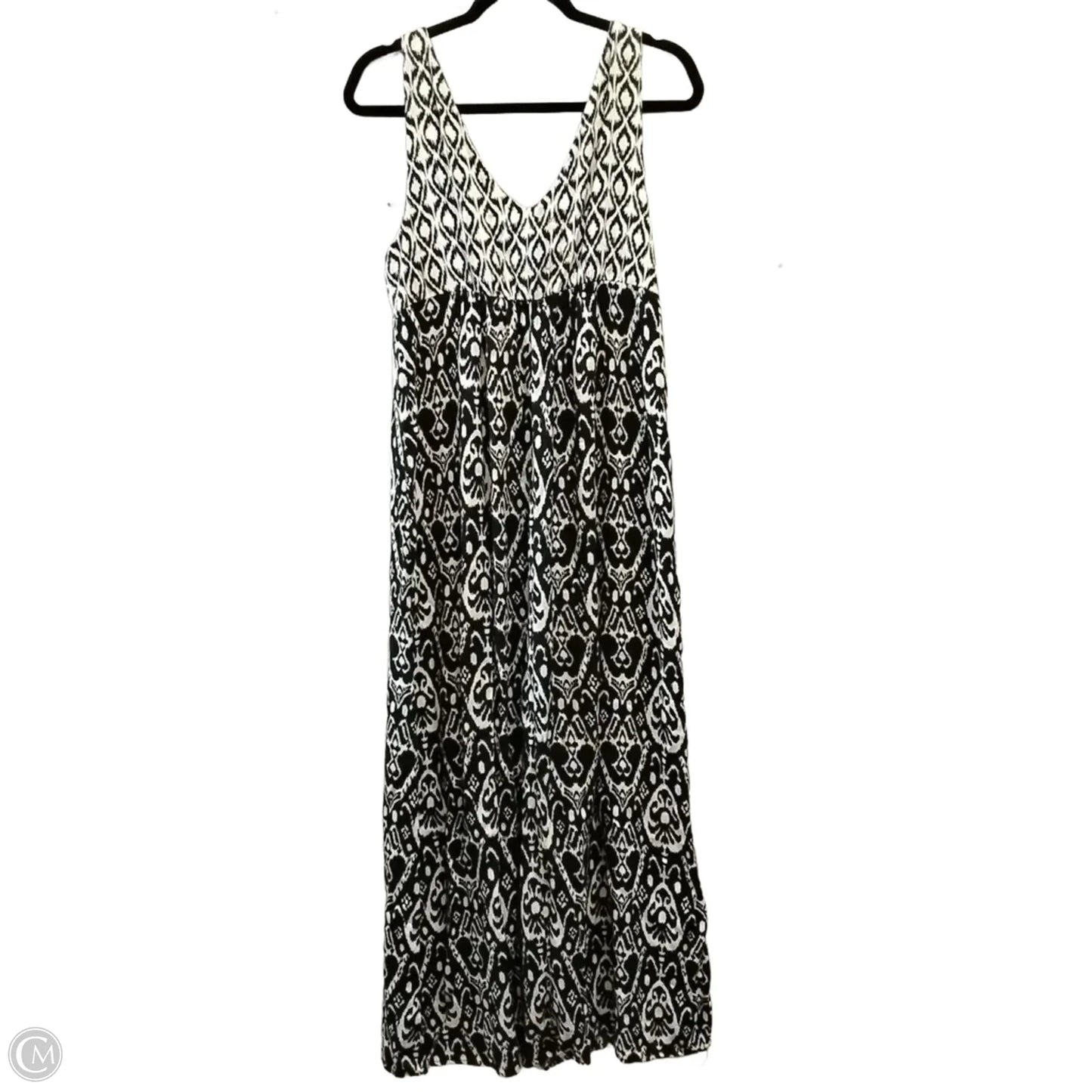 Dress Casual Maxi By Mossimo In Black & Cream, Size: M