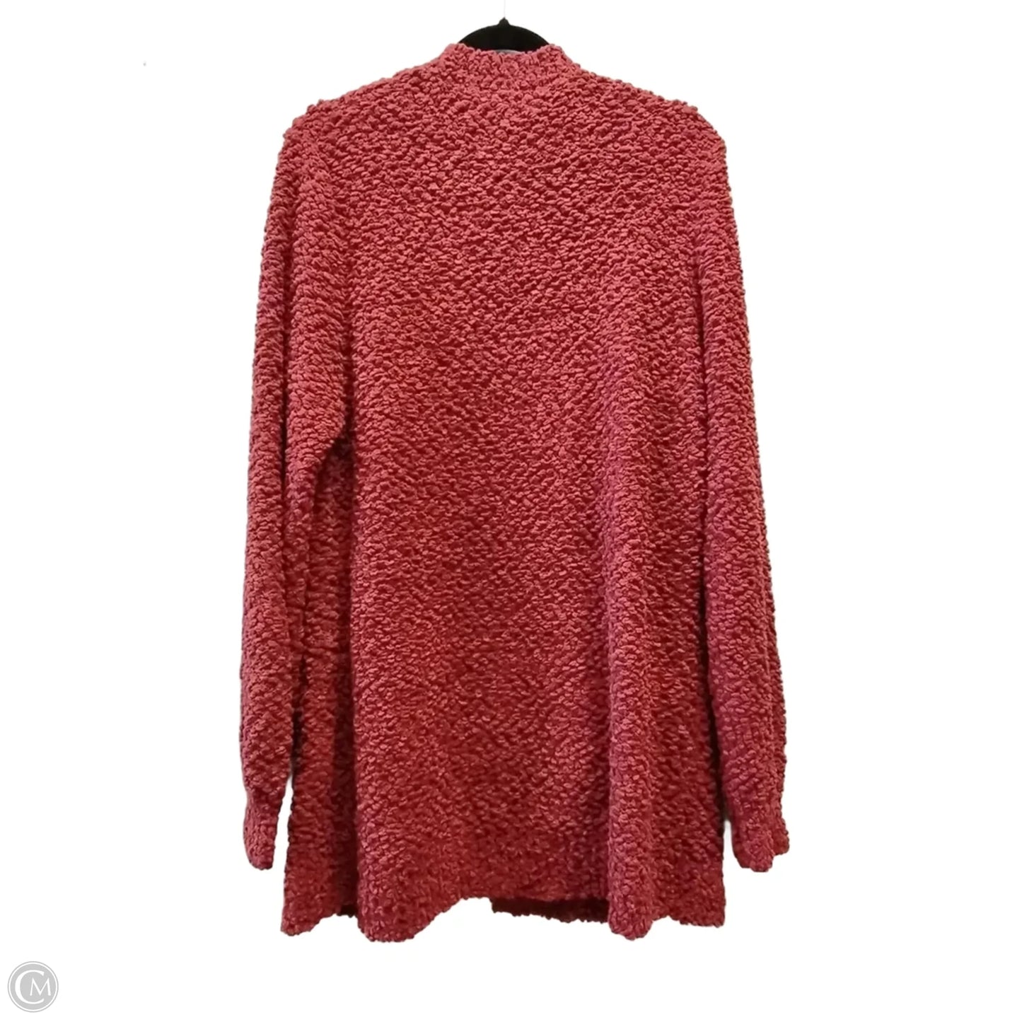 Cardigan By Zenana In Red, Size: 1x
