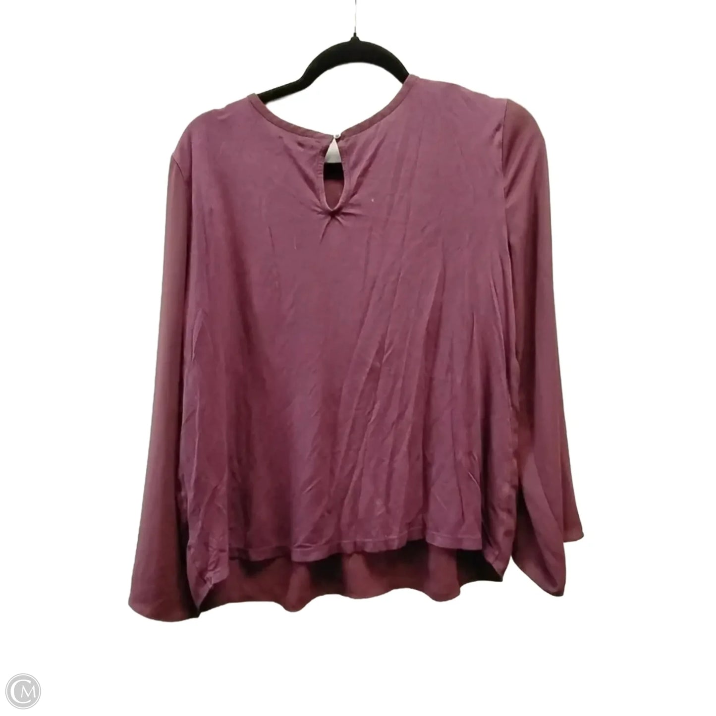Top Long Sleeve By Loft In Purple, Size: S
