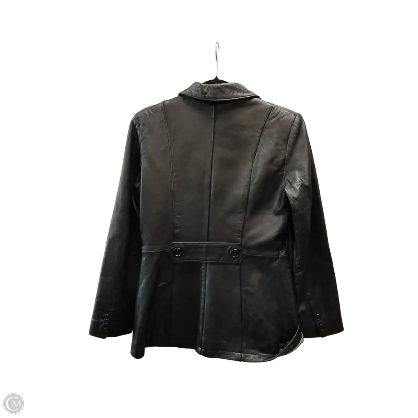 Jacket Leather By Cmb In Black, Size: L