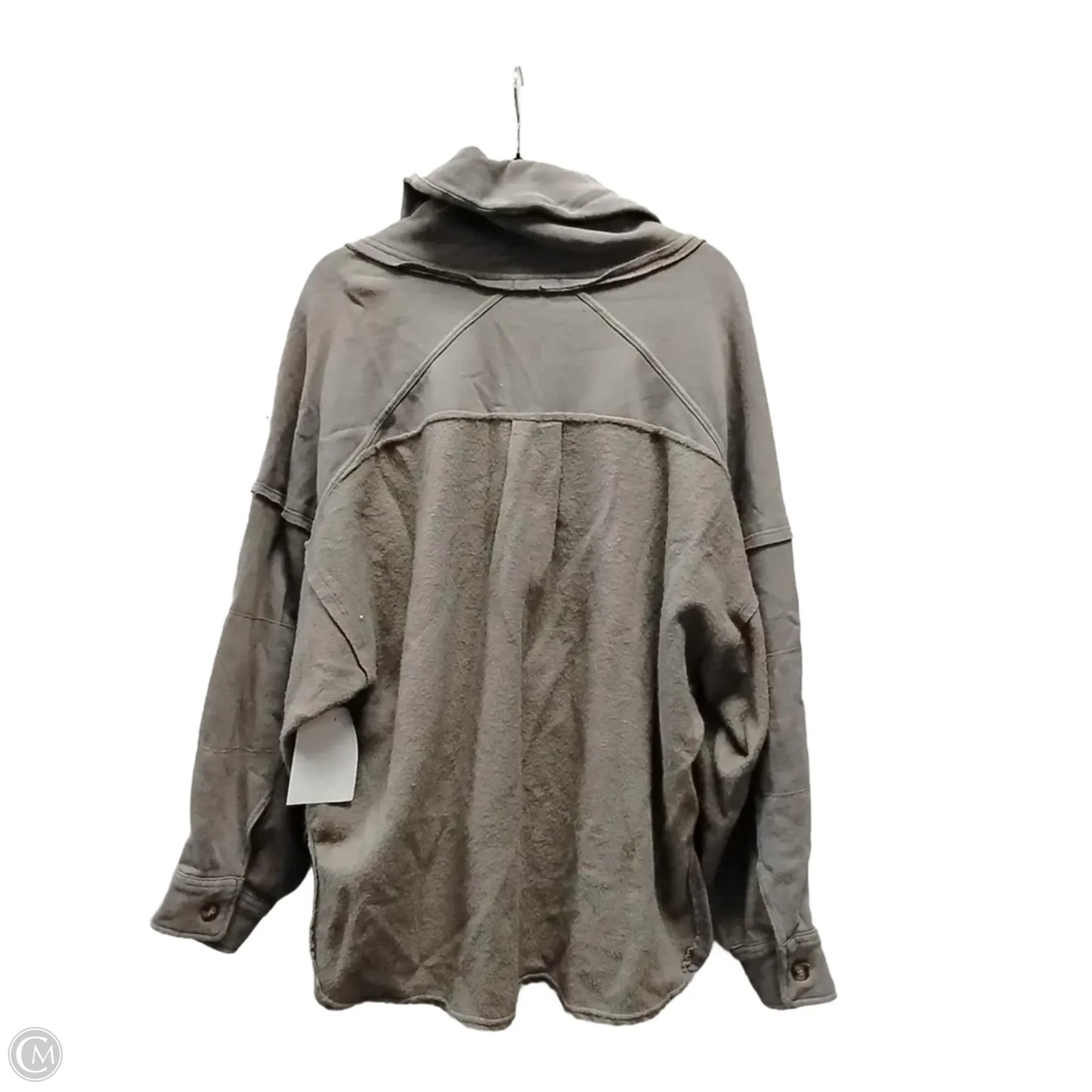 Jacket Shirt By Clothes Mentor In Brown, Size: M