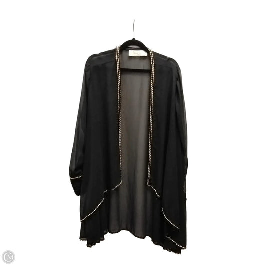 Shawl By Roamans In Black & Gold, Size: Onesize