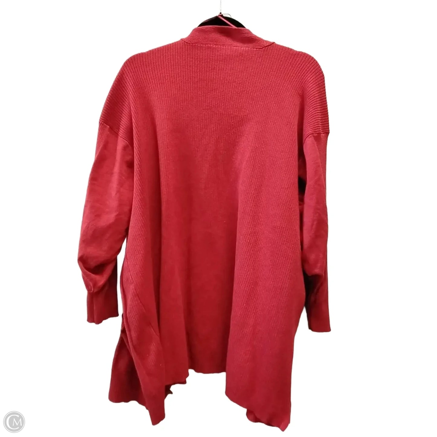 Cardigan By Terra & Sky In Red, Size: 4x