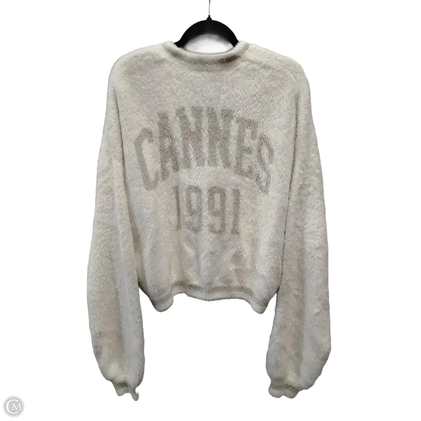 Cardigan By Clothes Mentor In Cream, Size: L